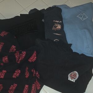 Vans Black and Red Kids Sweatshirt